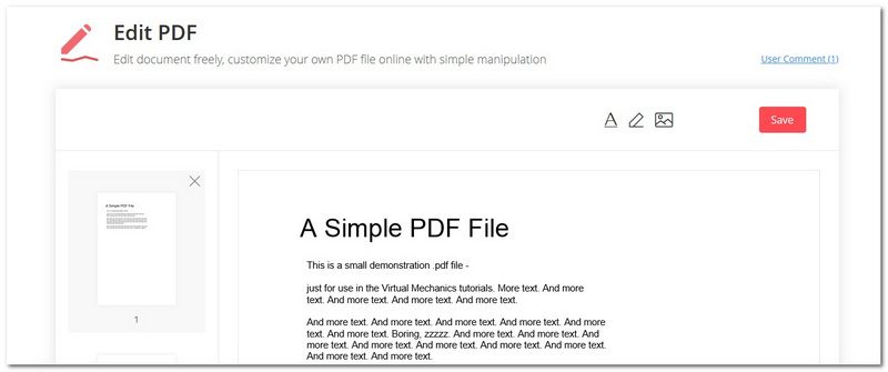 Trình chỉnh sửa PDF trực tuyến Easepdf