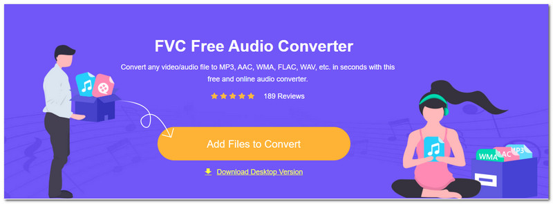 Conversor de áudio gratuito FVC