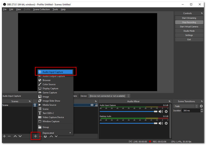 OBS Add Output Audio