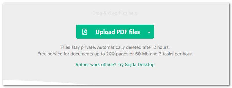 Séparateur de page PDF gratuit Sedja