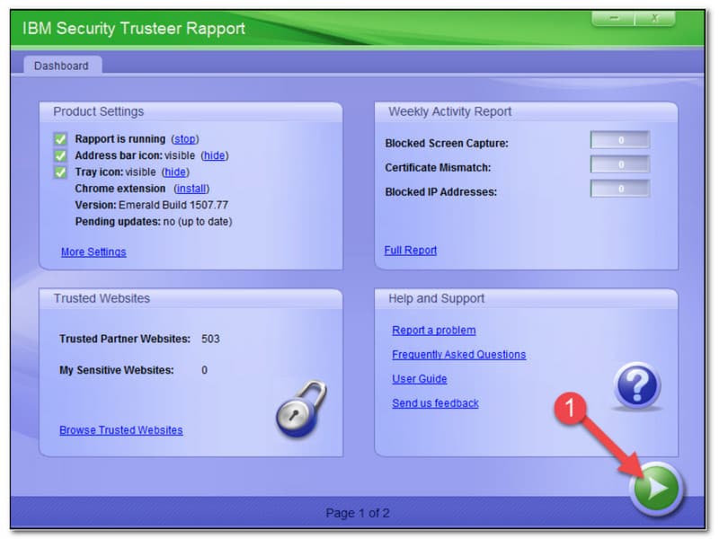 Trusteer Endpoint Protection-console