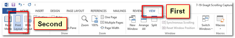 World View Print Layout