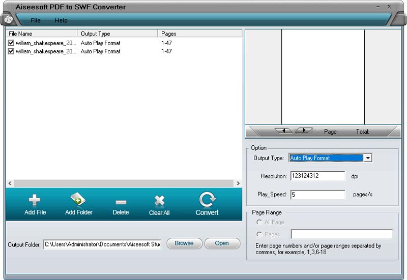 Aiseesoft PDF เป็น SWF Converter