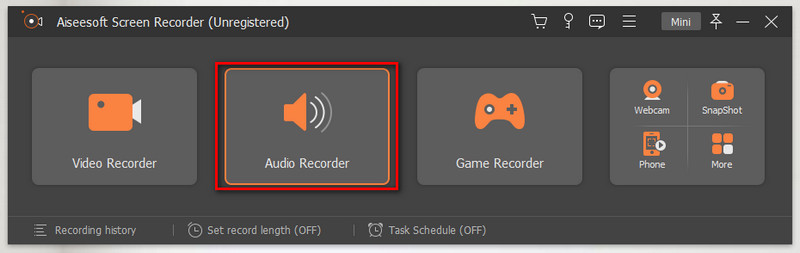 Aiseesoft Screen Recorder Înregistrare audio