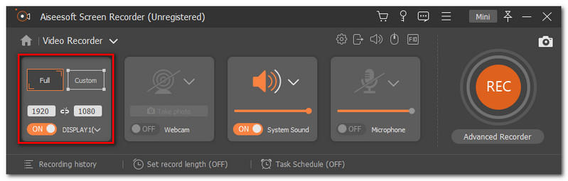Aiseesoft Screen Recorder Mode