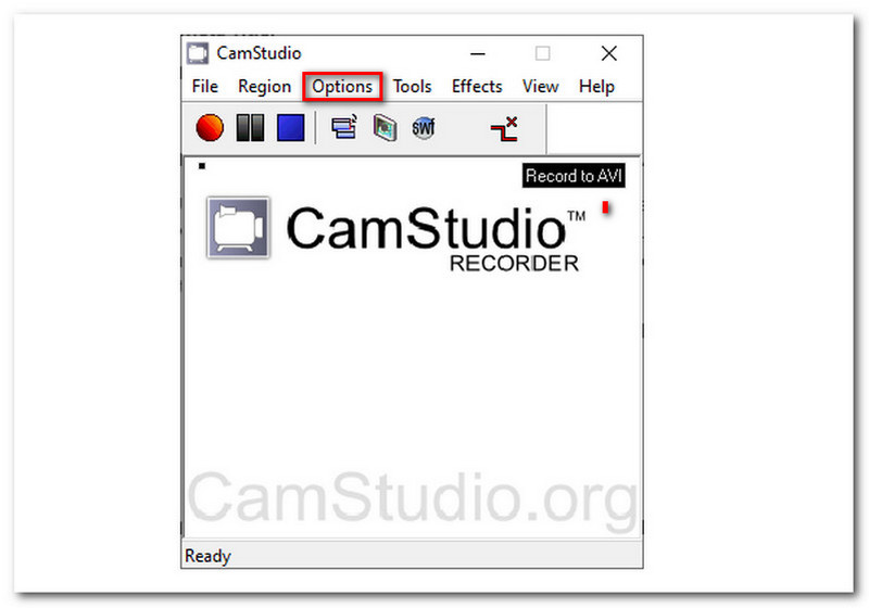 CamStudio Seçeneği