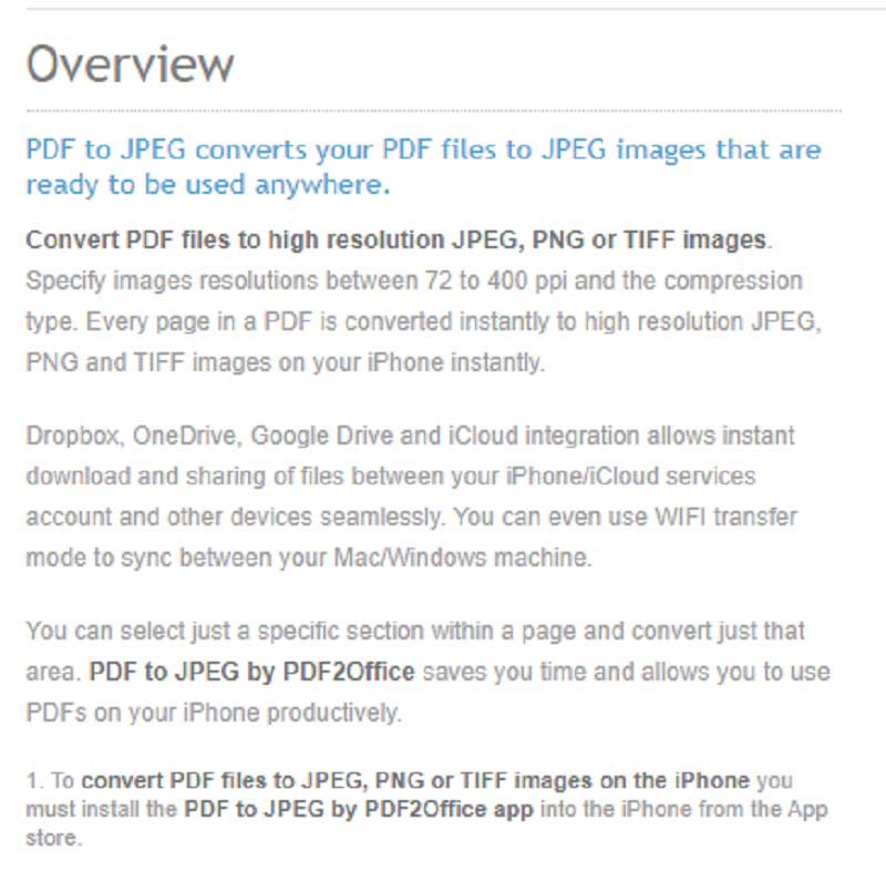 PDF naar JPG-converter IOS