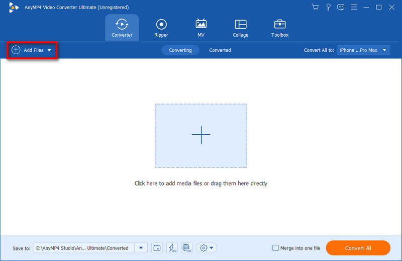 Add Files to Anymp4 Video Converter Ultimate