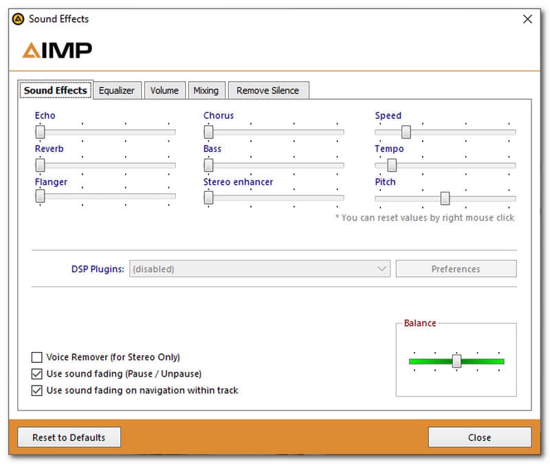 Manajer DSP AIMP Player