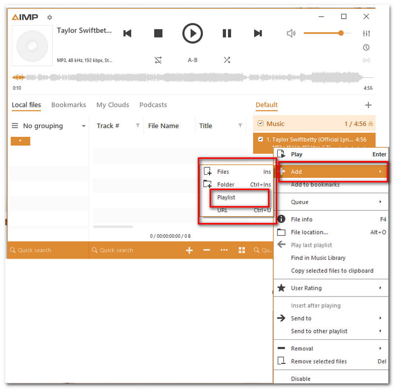 Utilidades del reproductor AIMP