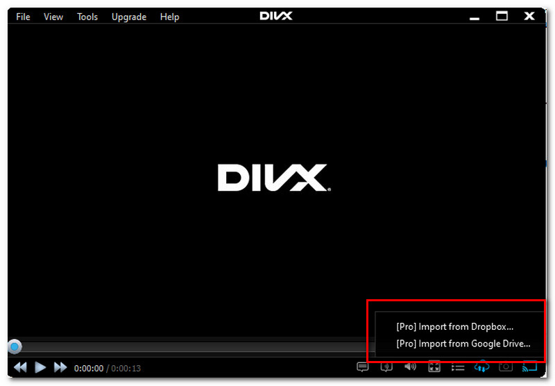 DivX Player Cloud Converter