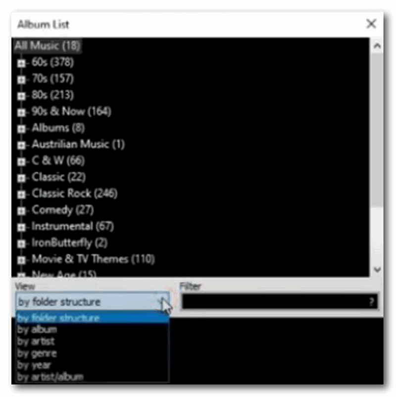 Foobar2000 प्लेलिस्ट