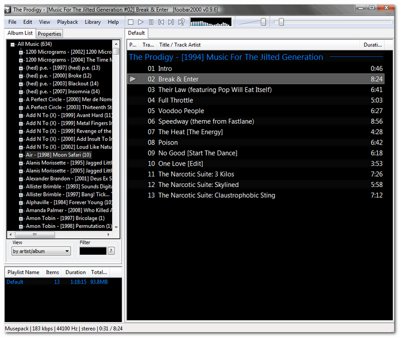 Тема Foobar2000