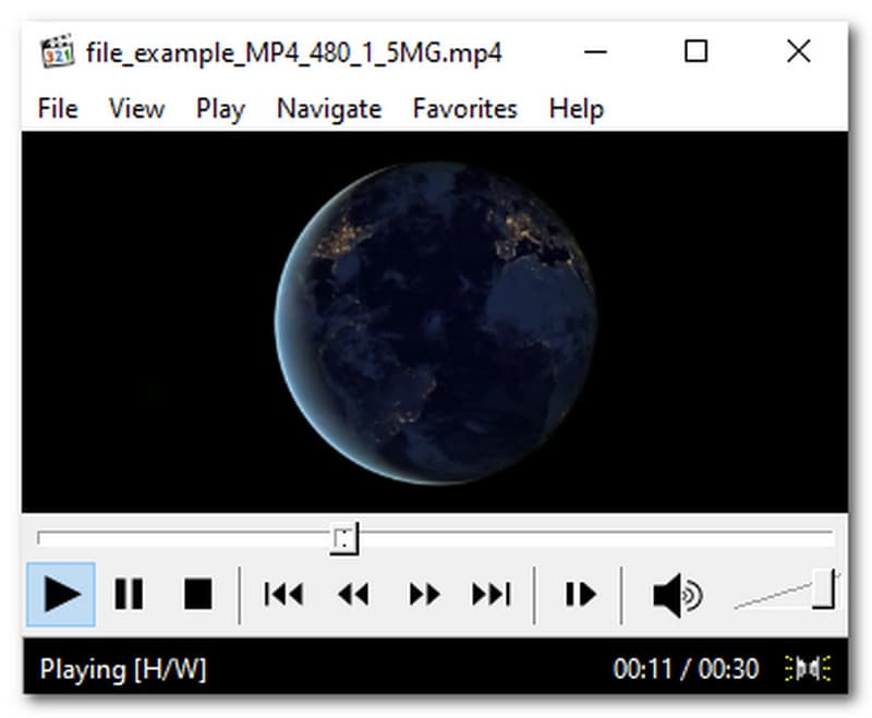 Klassieke functies van Media Player