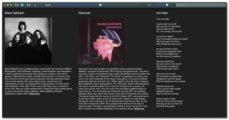 Musique Playerin sanat