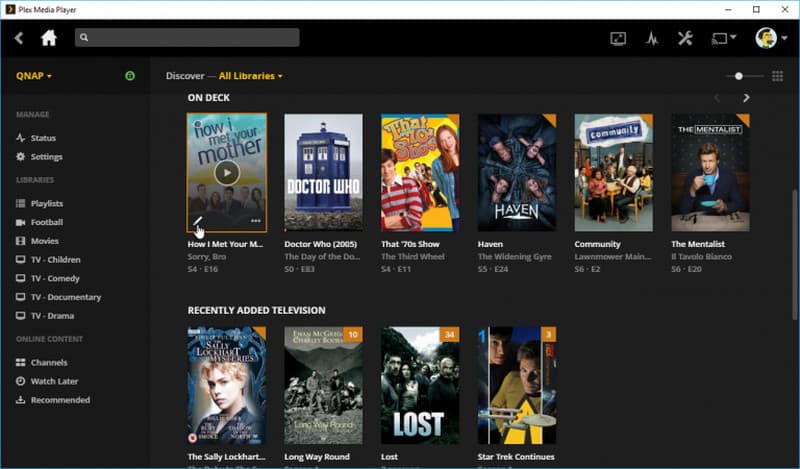 Plex Media Player סקירת אינטרנט