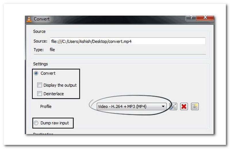 Penukar Kotak Dialog VLC