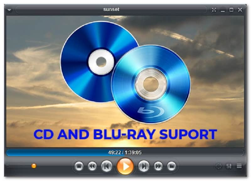 دعم مشغل الأقراص المدمجة Zoom Player Blu-ray