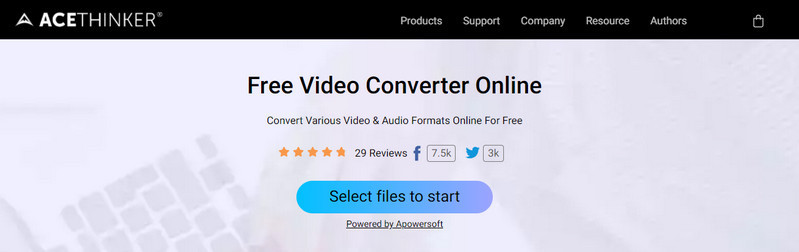 AceThinker Free Video Converter Online