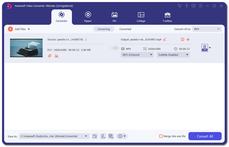 Aiseesoft Video FLV to MP4 Converter Ultimate