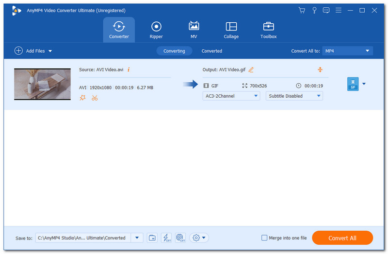AnyMP4 Video AVI u GIF Converter Ultimate