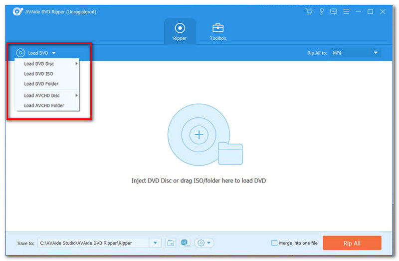 AVAide DVD Ripper Zgraj dowolne DVD