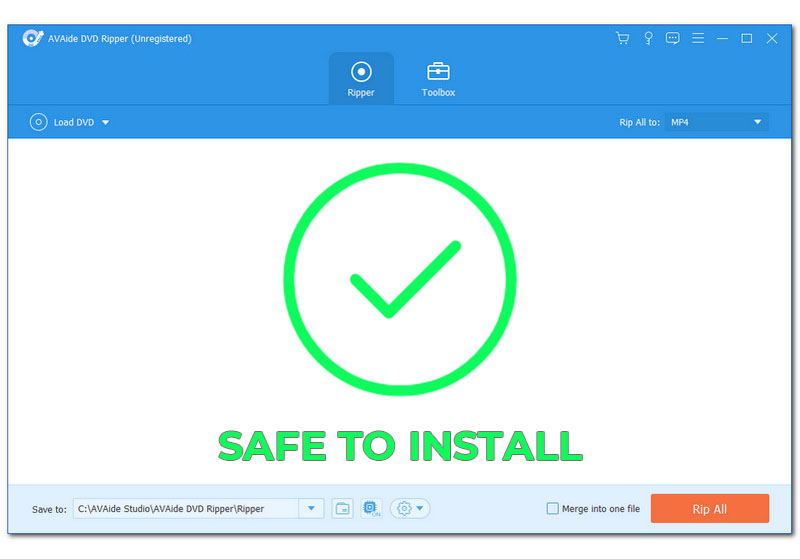 AVAide DVD Ripper siguran za instalaciju