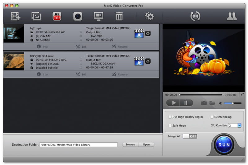 Macx Video Converter voor Mac