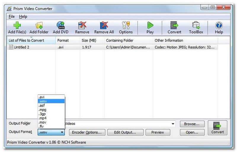 Prism Video MP4 til VOB Converter