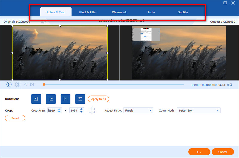 AnyMP4 Video Converter Funcții de editare definitive