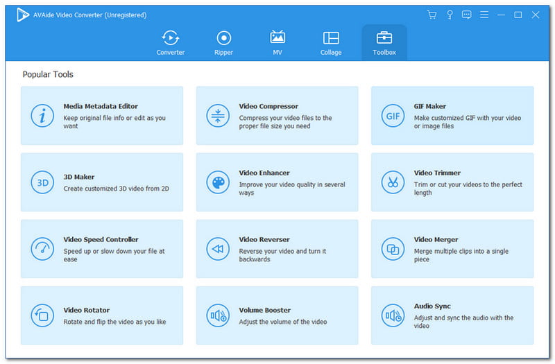 AVAide Video Converter 其他酷炫功能