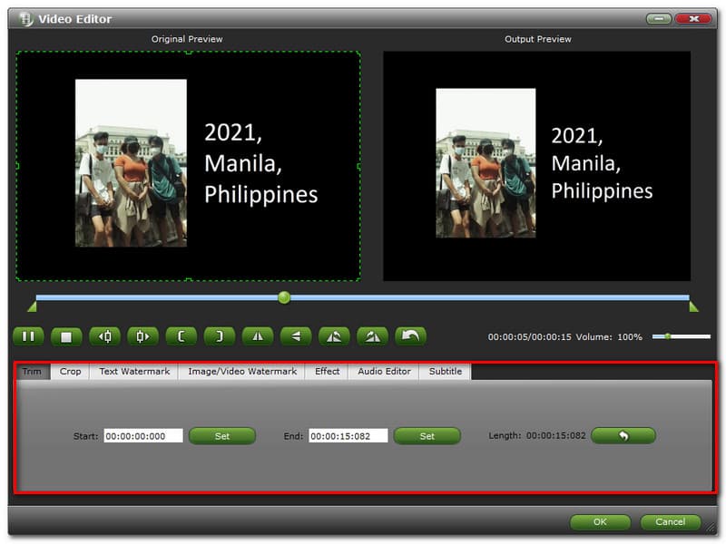 Brorosoft Video Converter Personaliseer video