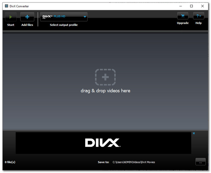 Interfaz del convertidor DivX