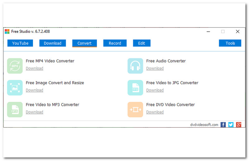 DVDVideoSoft Free Vdieo Converter الميزات الرئيسية