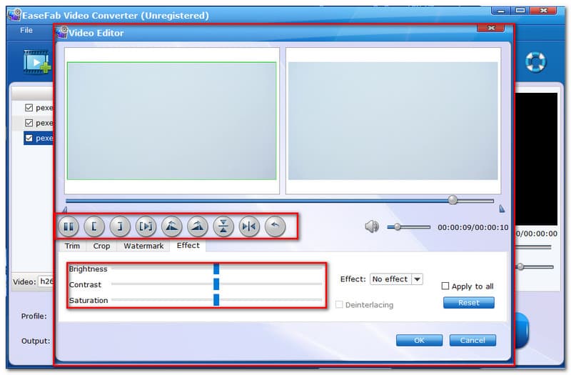 EaseFab Video Converter Bearbeiten Sie Ihre Videos