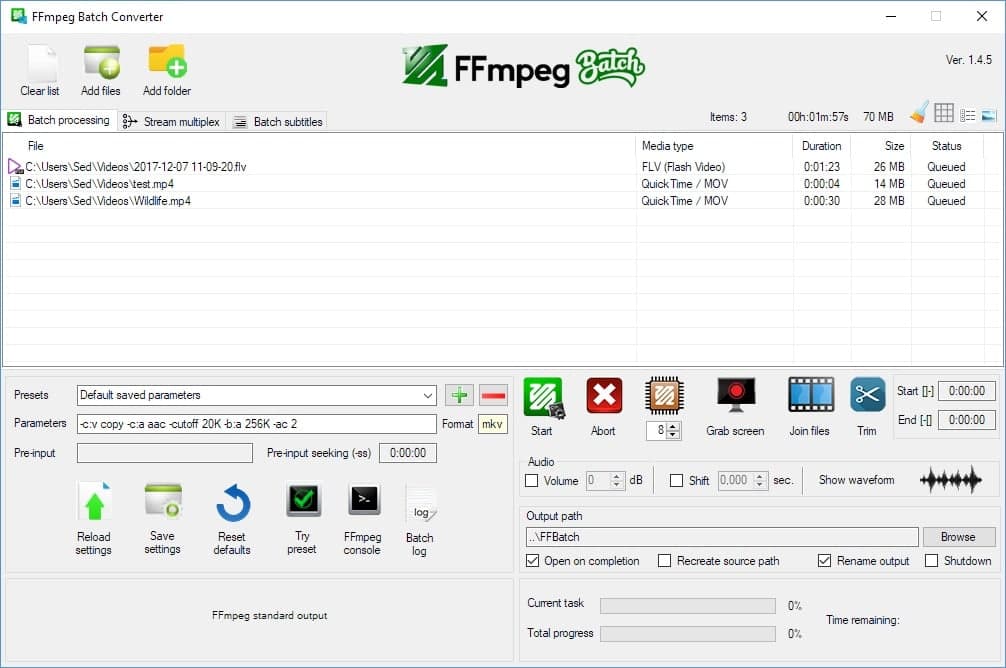 FFmpeg Arayüzü