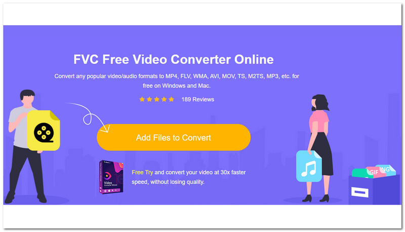 FVC Video Converter -liitäntä