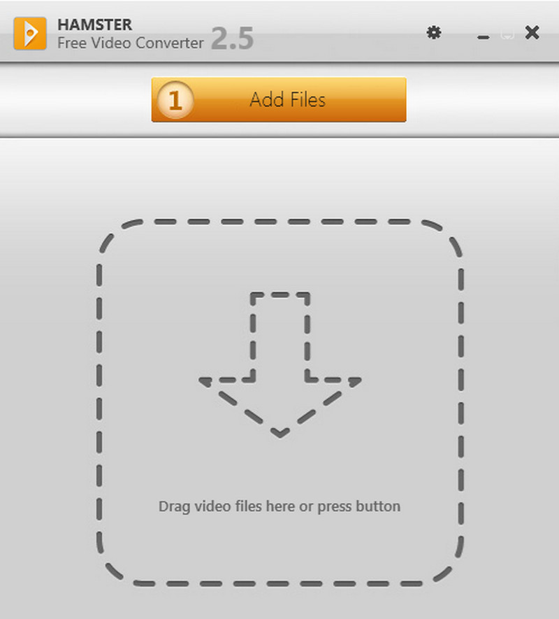 Interface voor gratis video-omzetter voor hamsters