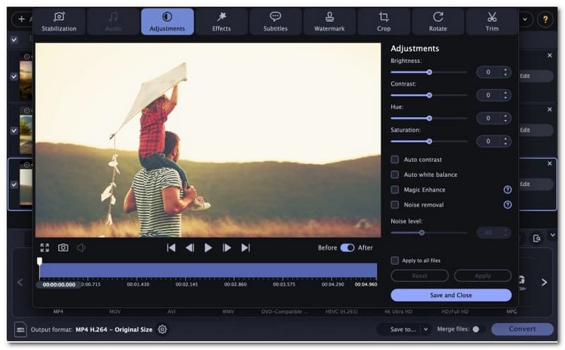 Movavi Video Converter - تحرير ملفات الفيديو