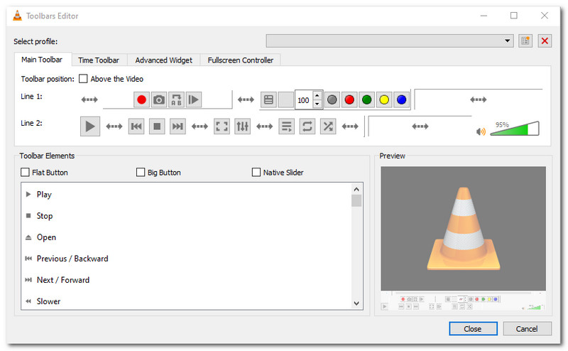 VLC Video Converter Custom Interface