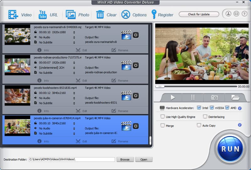 Ikhtisar WinX HD Video Converter Deluxe