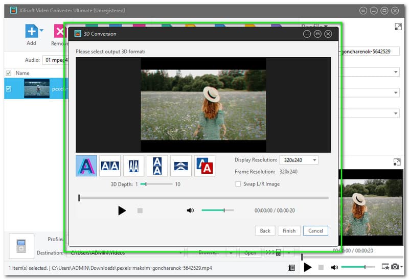 Xilisoft Video Converter Ultimate 3D Video Conversion