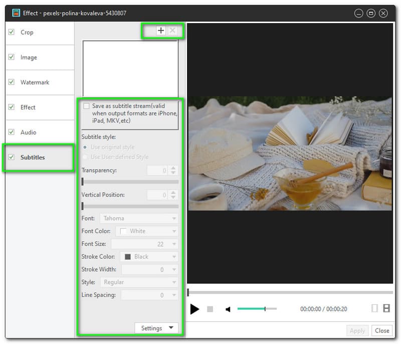 Xilisoft Video Converter Ultimate Subtitles