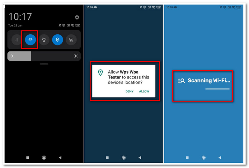 Android Crack WiFi-scanning