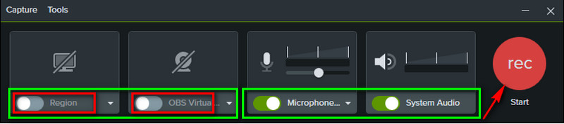 Camtasia 新矩形界面