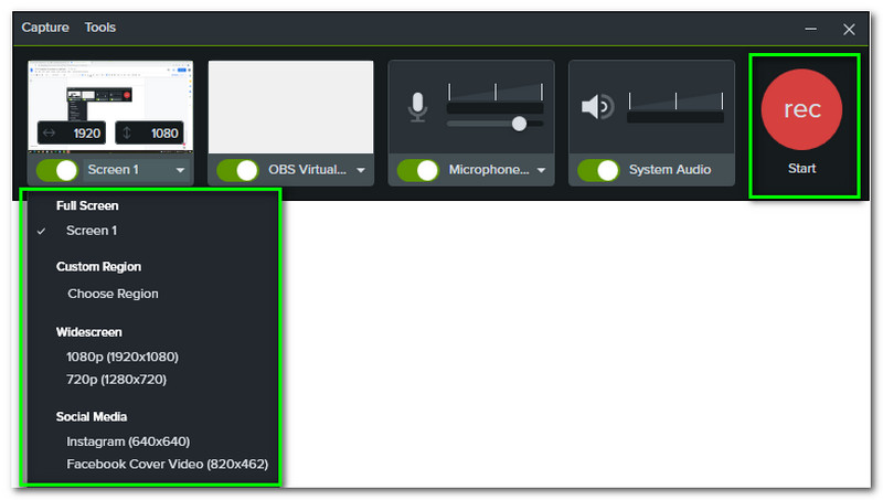 Înregistrare ecran Camtasia