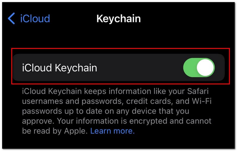 Rantai Kunci iCloud Dayakan