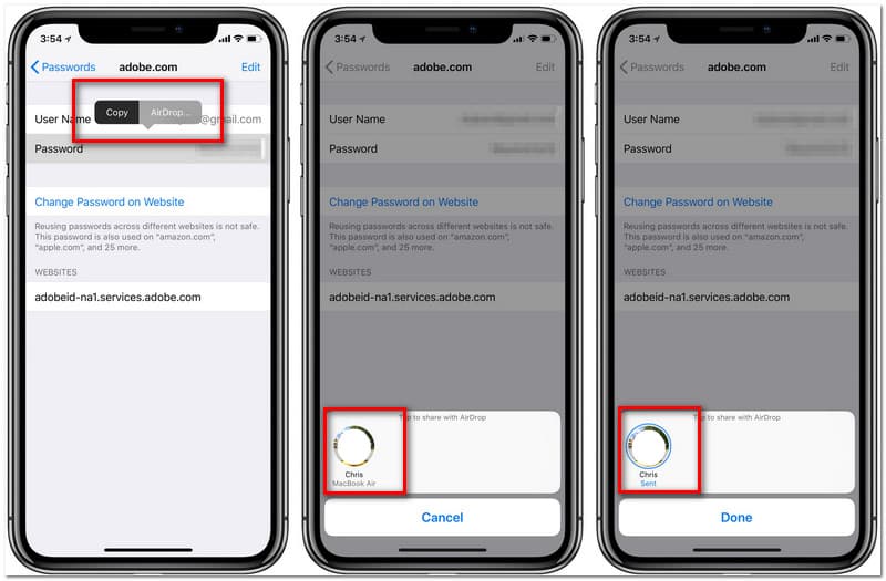 Processus de largage d'iPhone à iPad