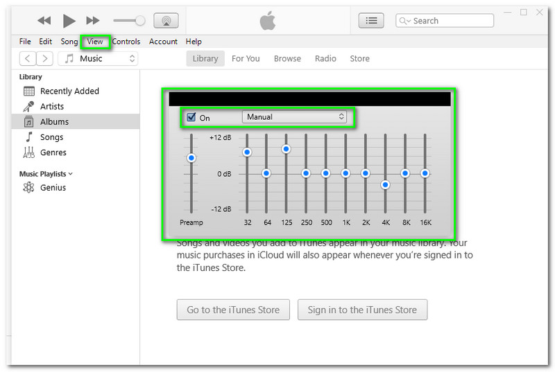 Equalizzatore del convertitore di iTunes