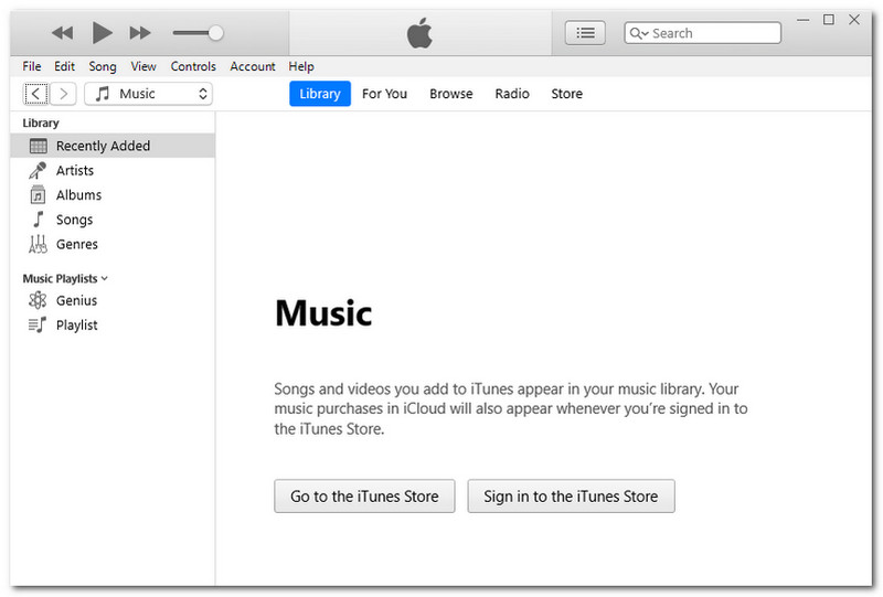 Interfața iTunes Converter